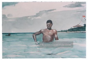  Marinemaler Malerei - Der Badende Realismus Marinemaler Winslow Homer